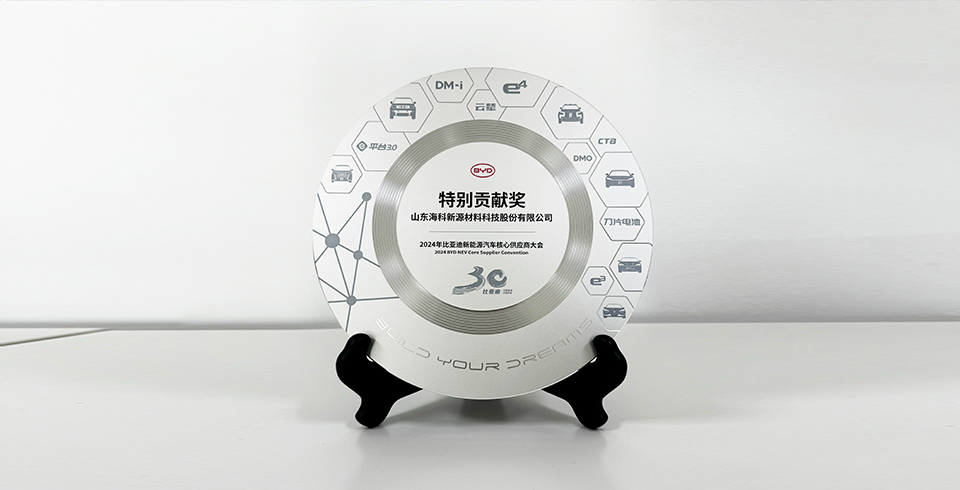 开云线上官网_开云（中国）连续四年再度荣获比亚迪2024年“特别贡献奖”